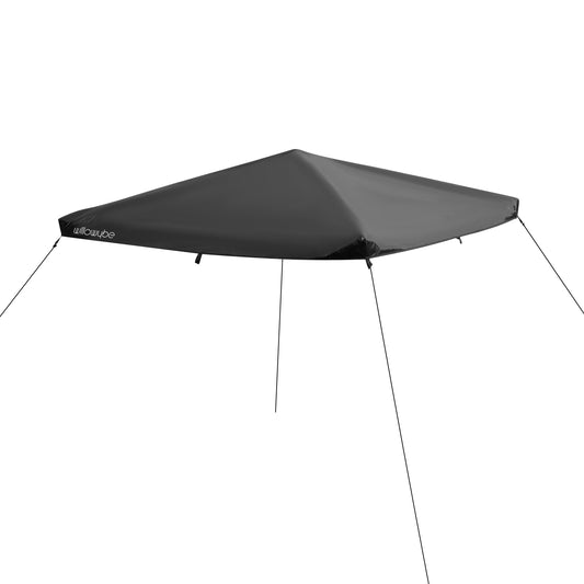 Willowybe gray weatherproof canopy cover for outdoor sauna tent with guy ropes for installation