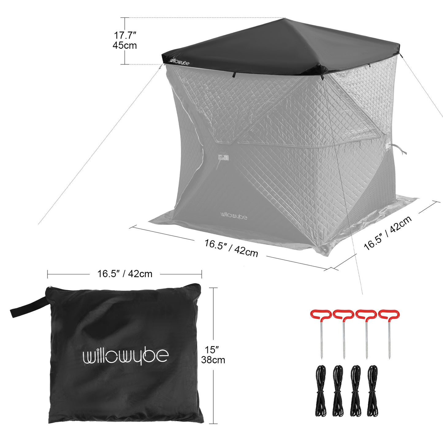 Sauna Tent Protection Cover, Heat-Resistant, Waterproof, Durable, Secure, Fits Sauna Tents, Easy Setup