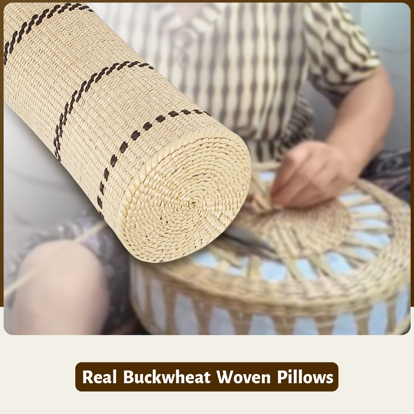 Handmade Buckwheat Pillow – Natural Material, Supportive and Comfortable