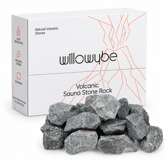 Grade A+ Rough Volcanic Sauna Stones – 35 lb / 16 kg