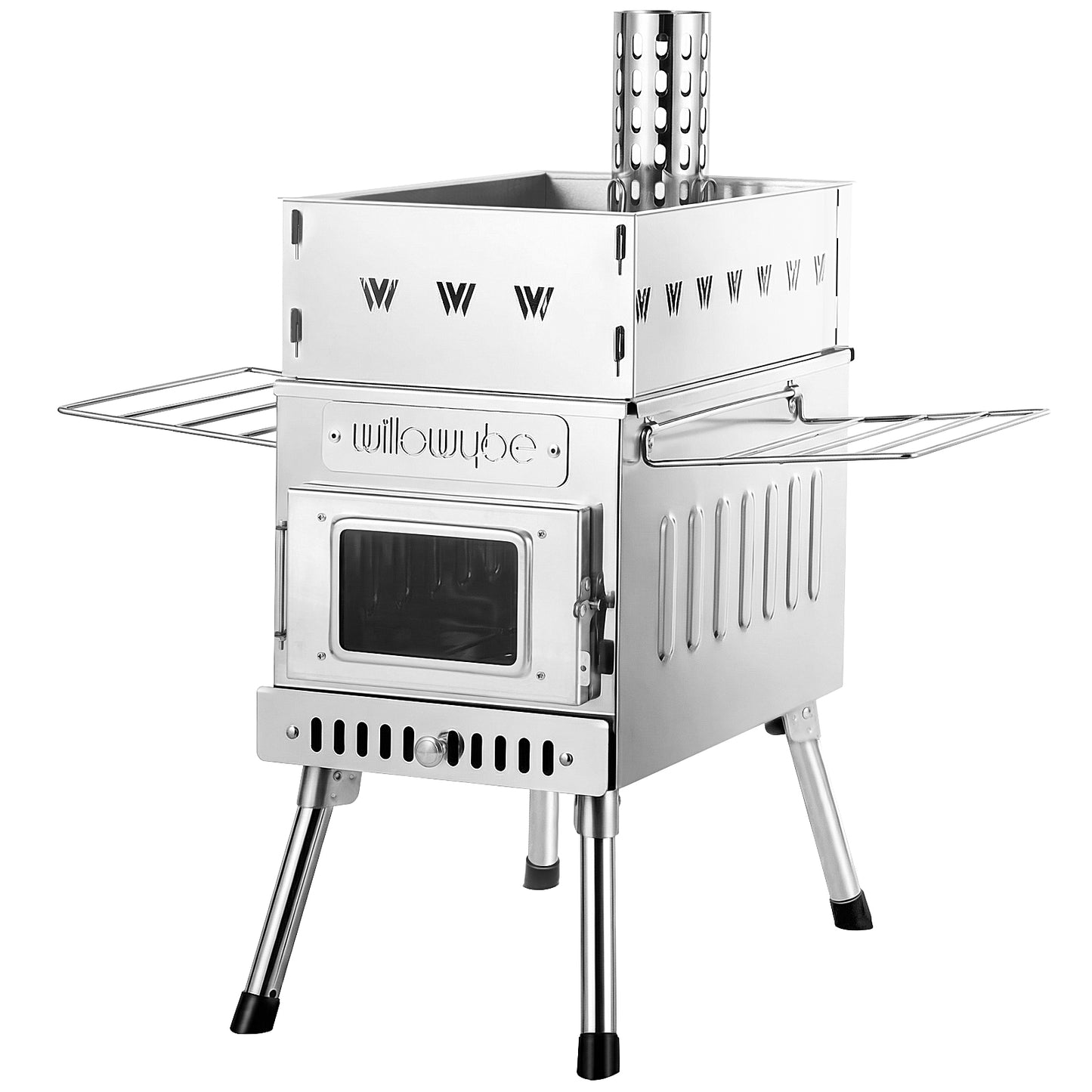 Outdoor Sauna Hot Tent Stove, Rocket Stove Heater, Portable Camping Wood Stove for Dry Sauna, Cooking