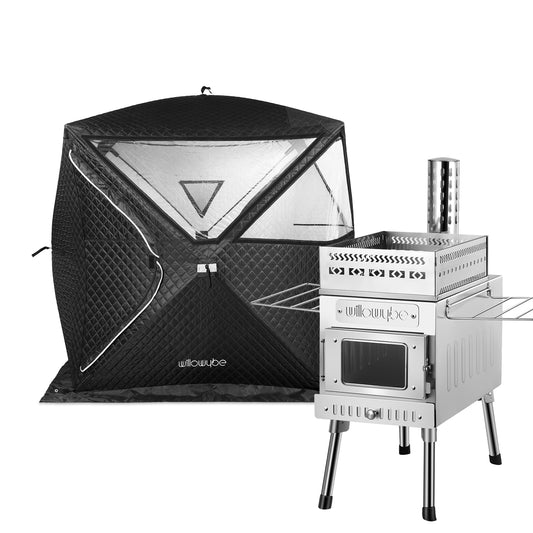 Portale Outdoor-Sauna-Set für Trockensauna, Kochen für Familie und Freunde