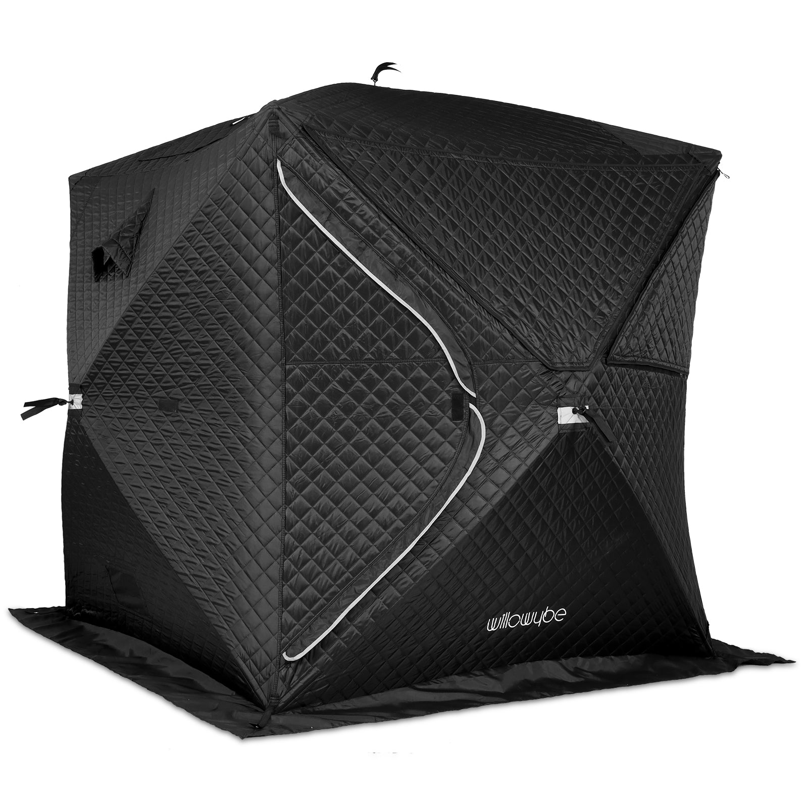 Outdoor Sauna Tent Pro - 4-Person, All-Weather, Insulated, Solid, Panoramic View, Easy Setup - Willowybe