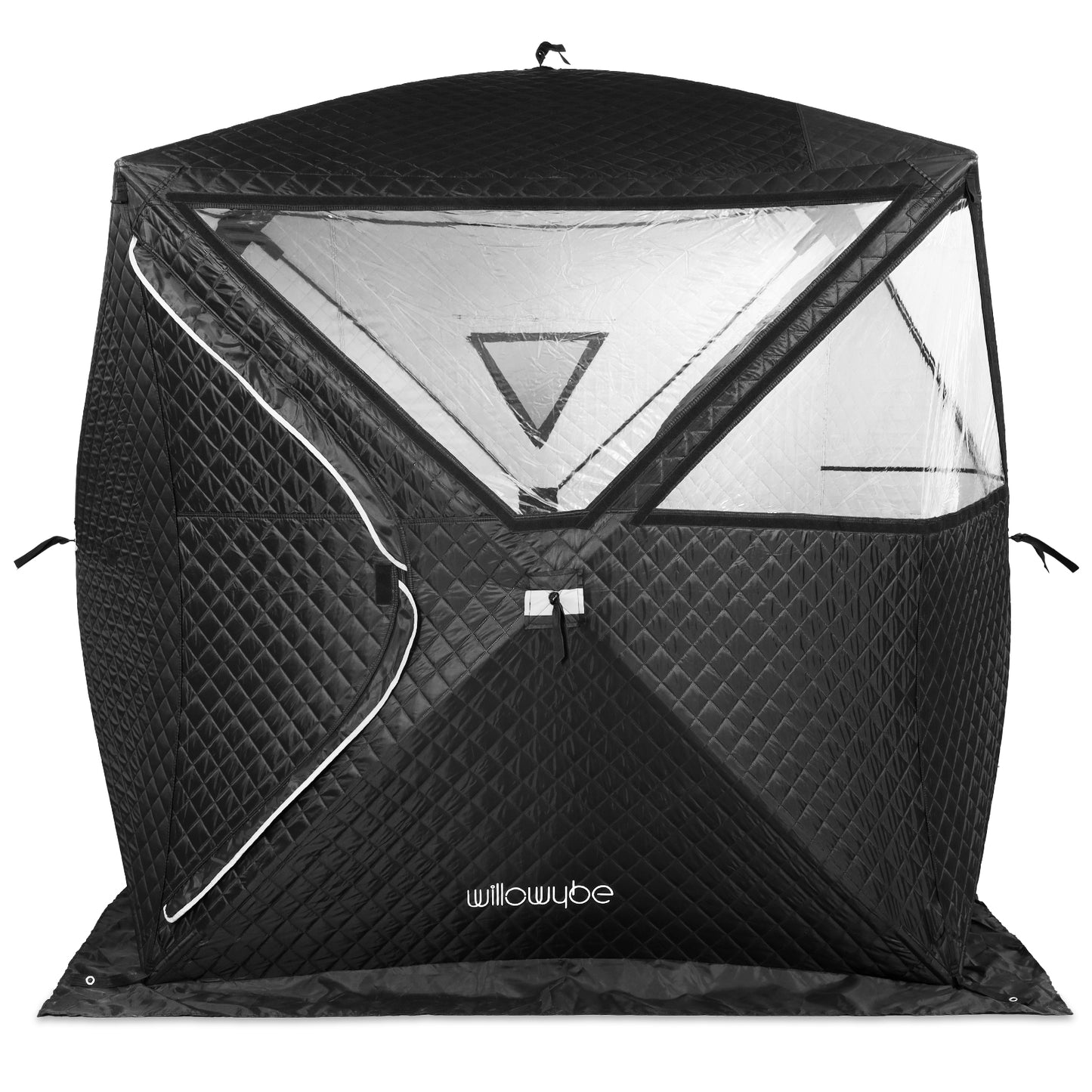 Outdoor Sauna Tent Pro - 4-Person, All-Weather, Insulated, Solid, Panoramic View, Easy Setup - Willowybe