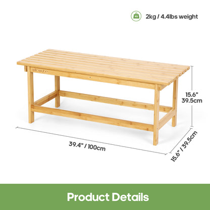 Sauna Stool Bamboo Bench