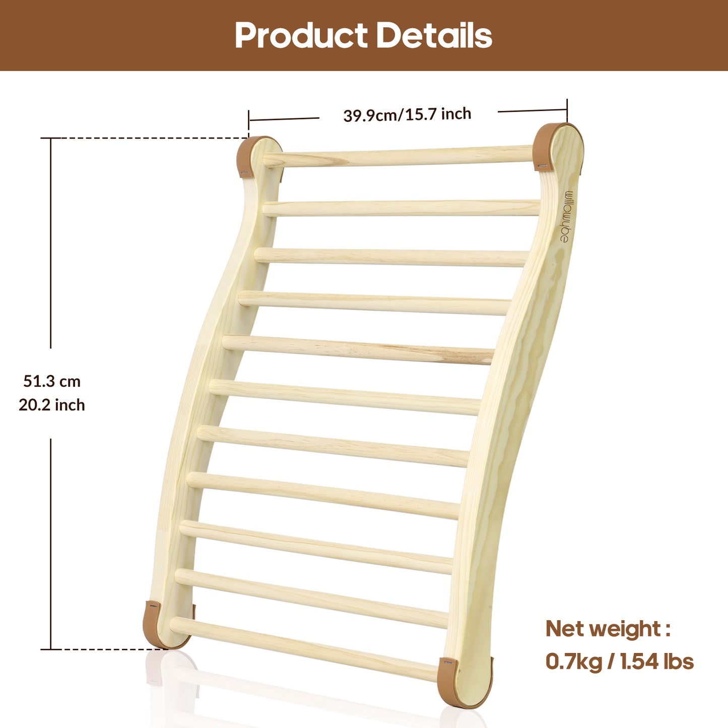 Sauna Backrest Durable Non-Slip Pads & Natural Scotch Pine Wood