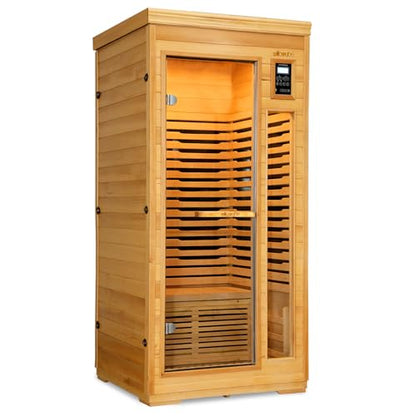 WILLOWYBE Infrared Home Sauna with Advanced Heating Panels, Premium Canadian Hemlock
