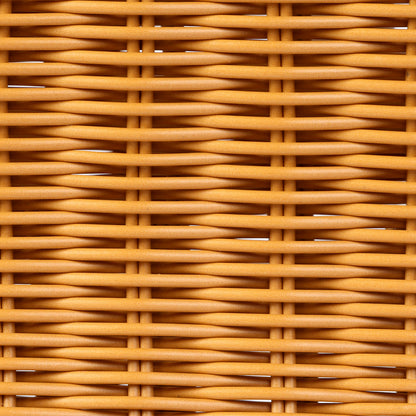 WILLOWYBE Saunakissen Handgewebtes künstliches Rattan