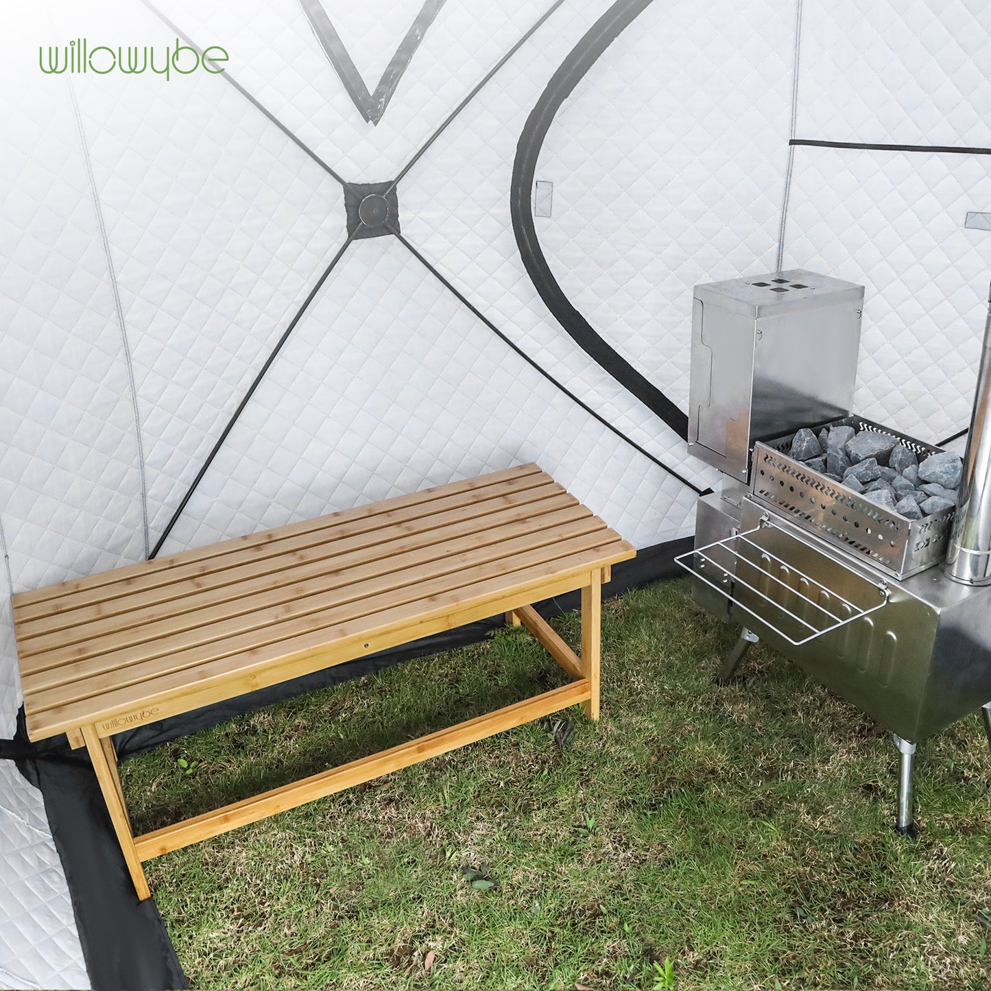 Sauna Stool Bamboo Bench