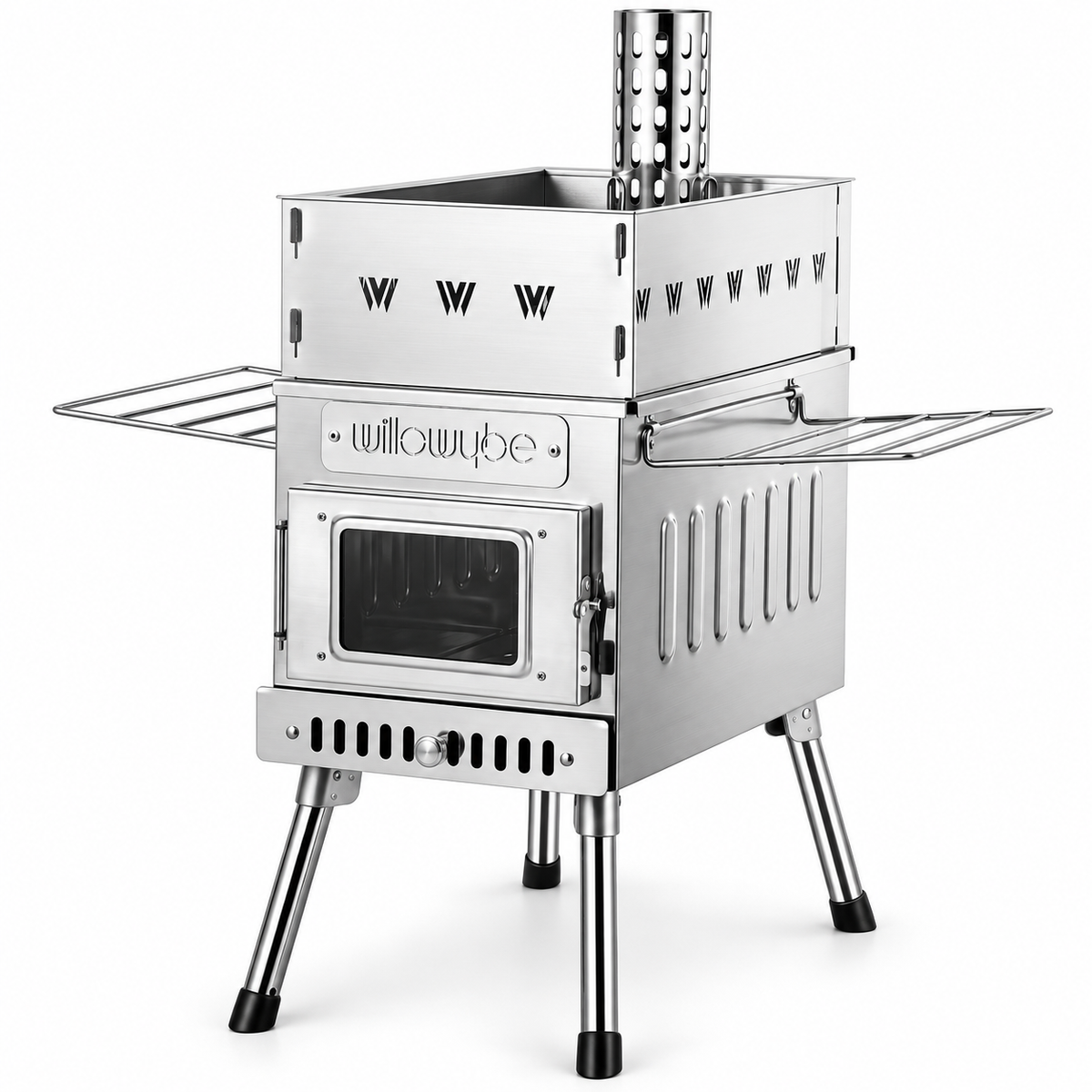 Outdoor Sauna Hot Tent Stove, Rocket Stove Heater, Portable Camping Wood Stove for Dry Sauna, Cooking