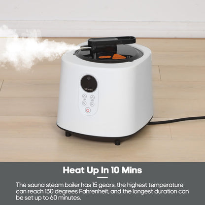 Portable Steam Sauna with Bluetooth Control, 4L KingPower Steame