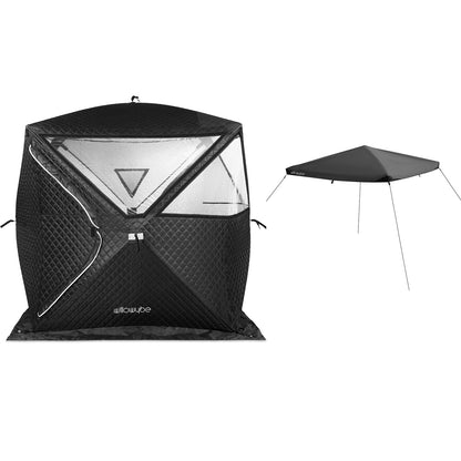 Portale Outdoor Sauna Set with Sauna Tent, Cover Protection for Dry Saune