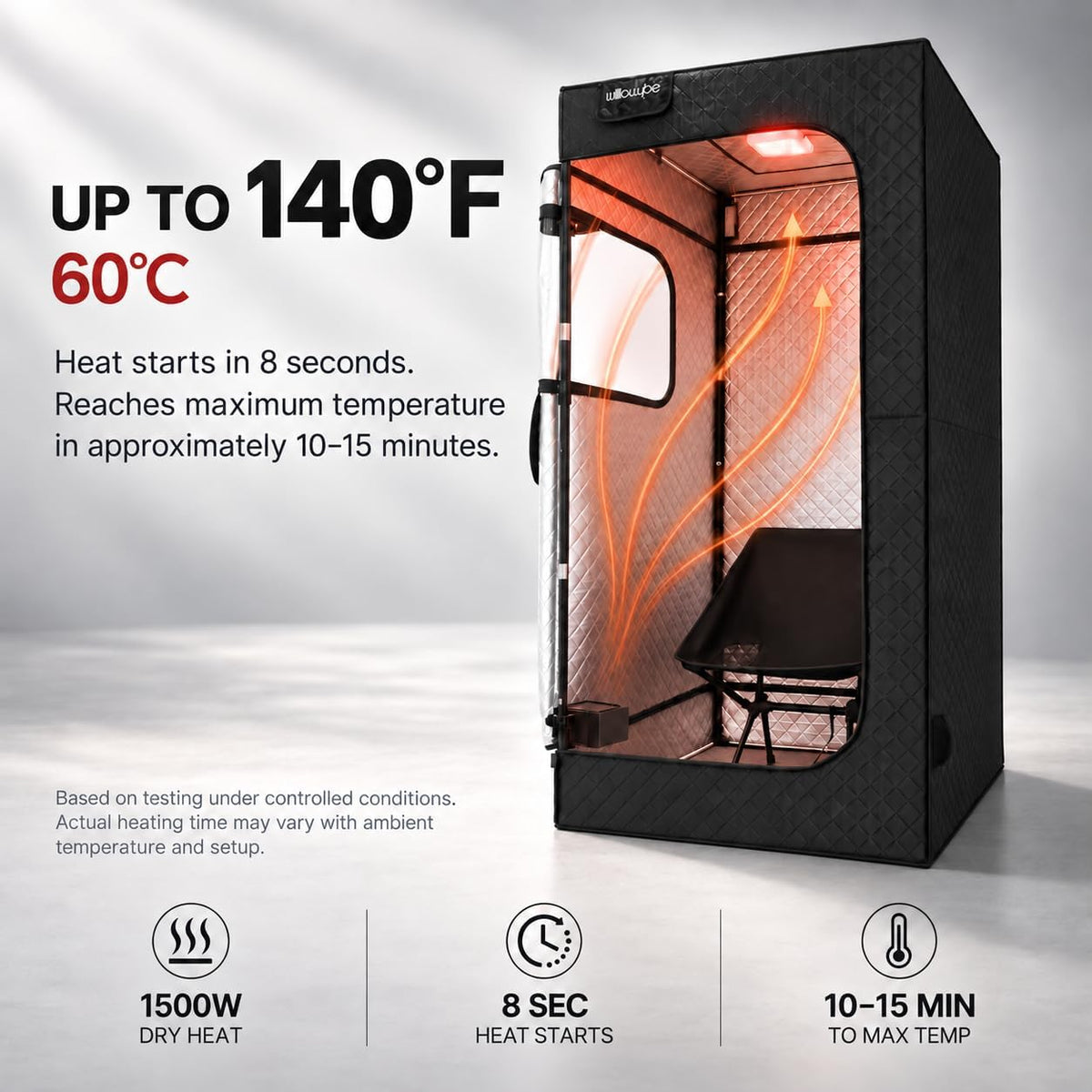 WillowyBe dry10 portable dry sauna product details - image 03