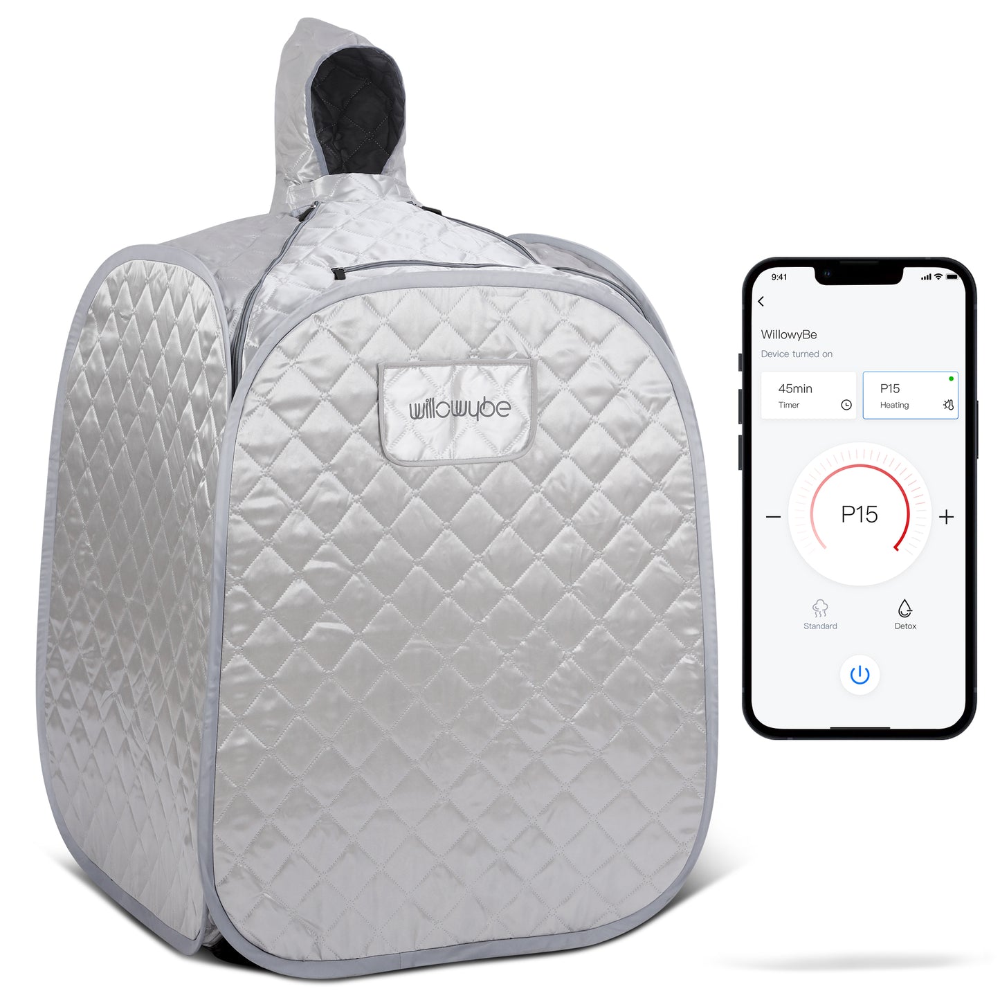 Portable Personal Steam Sauna Plus with APP | Willowybe.
